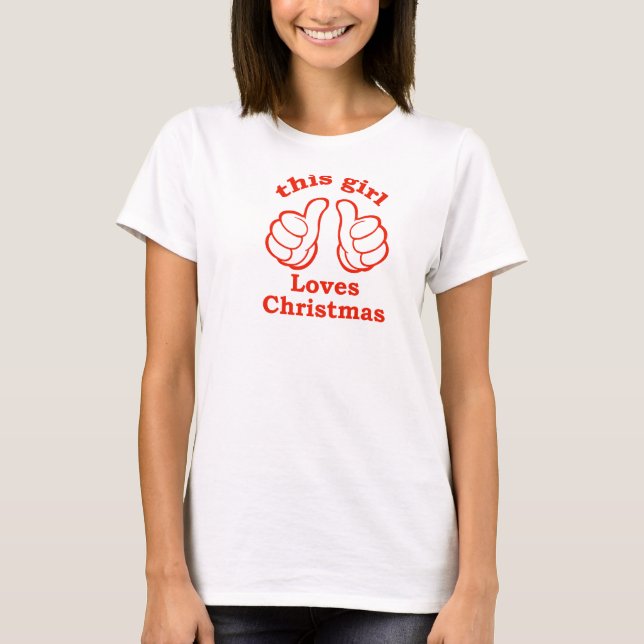 Camiseta Esta Menina Adora o Natal (Frente)