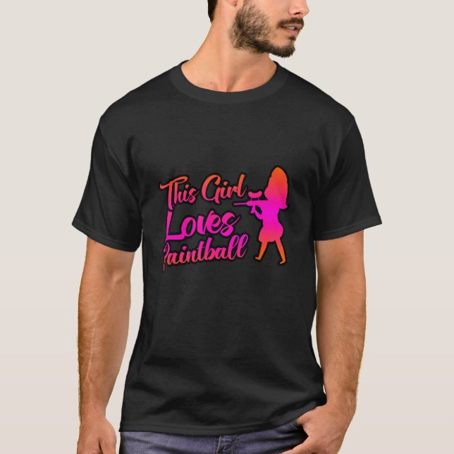 Camiseta Esta Menina Adora Paintball (Frente)