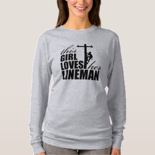 Camiseta Esta menina ama a Capa longa das suas mulheres do