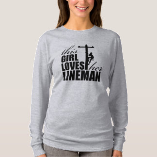 Camiseta Esta menina ama a Capa longa das suas mulheres do