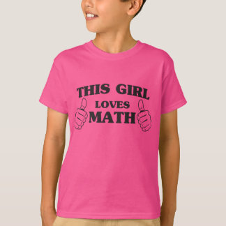 Camiseta Esta menina ama a matemática