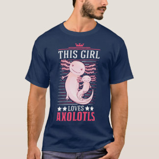 Camiseta Esta Menina ama Axolotlx27s Anfíbio 2