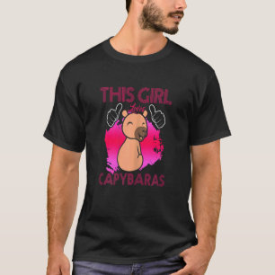 Camiseta Esta Menina Ama Capybaras Kids Cabybara
