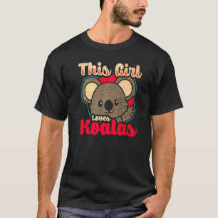 Camiseta Esta Menina Ama Koalas Bonitas Mulheres Koala Urso