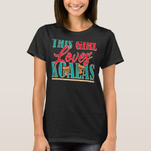 Camiseta Esta Menina Ama Koalas Cute Womens Koala Bear