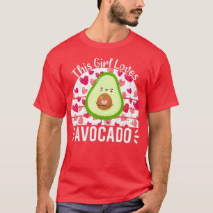 Camiseta Esta Menina ama o Avocado Avocado Amantes do Prese