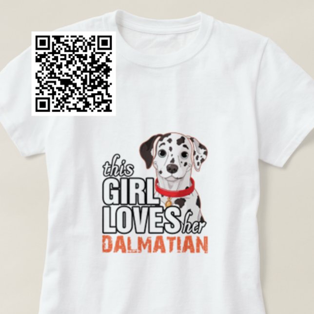 Camiseta Esta Menina Ama O Dalmaciano (Criador carregado)