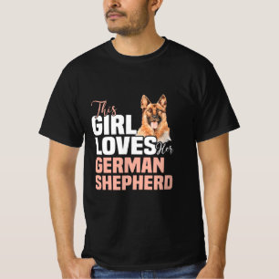 Camiseta Esta Menina Ama O German shepherd