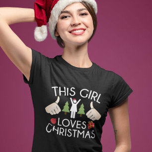 Camiseta Esta menina ama o Natal