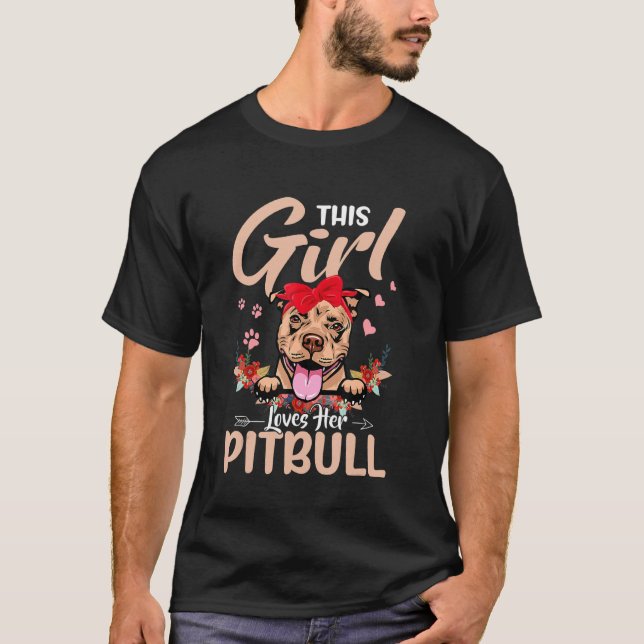 Camiseta Esta Menina Ama O Pitbull (Frente)