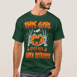 Camiseta Esta Menina Ama O Seu Ouro De Cachorro De Retrieve
