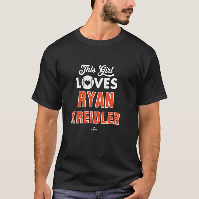 Camiseta Esta Menina ama Ryan Kreidler Detroit Baseball MLB (Frente)