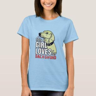Camiseta Esta menina ama seu Dachshund
