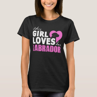 Camiseta Esta menina ama seu Labrador