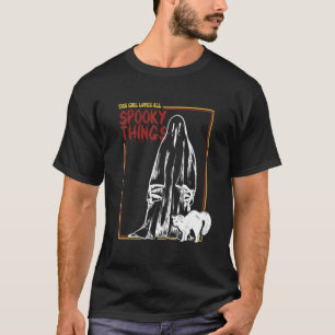 Camiseta Esta Menina Ama Todas As Coisas Estranhas Vintage