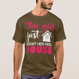 Camiseta Esta Menina Comprou Sua Primeira Casa Imobiliária