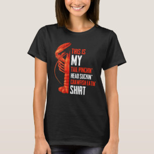 Camiseta Esta Minha Cauda Cabeça de Pinchin Cheira Crawfis