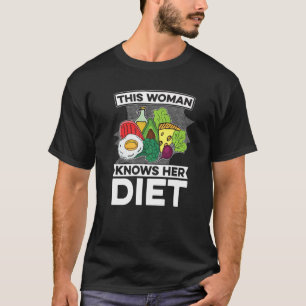 Camiseta Esta Mulher Conhece Sua Dieta Ketose Ketognene Ket