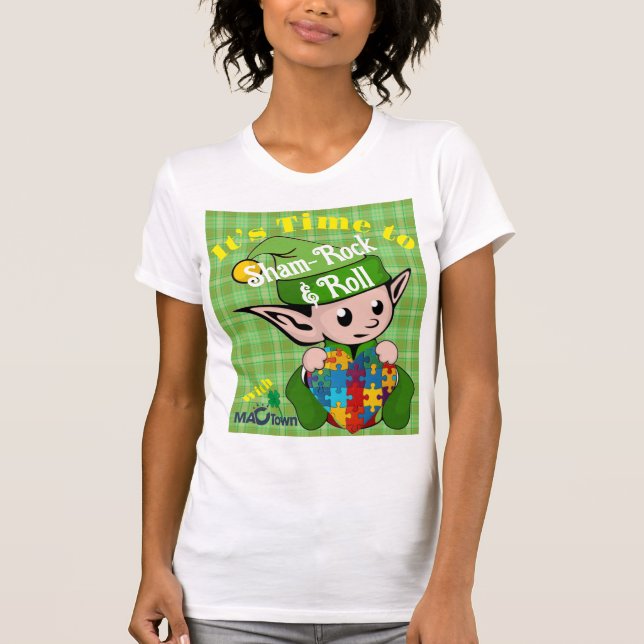 Camiseta Está na hora de Sham-Rock & Roll com MACTown (Frente)