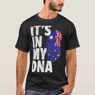 Camiseta Está na minha bandeira australiana do Dna