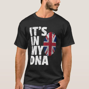Camiseta Está Na Minha Bandeira Britânica De Dna Inglaterra