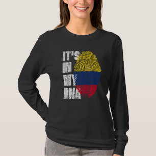 Camiseta Está na minha bandeira colombiana do Dna Colômbia
