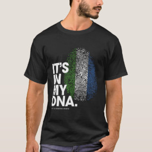 Camiseta Está Na Minha Bandeira De Dna Sierra Leone, A Serr