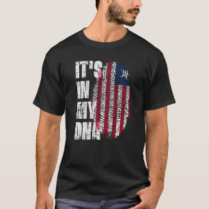 Camiseta Está na minha bandeira Dna Libéria, liberiana
