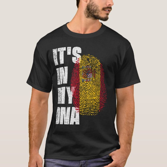 Camiseta ESTÁ NA MINHA Espanha DE DNA (Frente)
