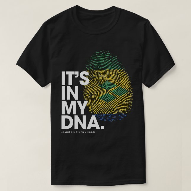 Camiseta ESTÁ NA MINHA Rua DE DNA. (Frente do Design)