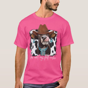Camiseta Esta Não É A Minha Primeira Vaca De Garota Rodeada