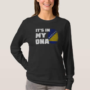 Camiseta Está no meu DNA, a Bósnia Sinalizador Homens Impri