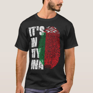 Camiseta Está no meu DNA, a moça de sinalizador da Belarus.