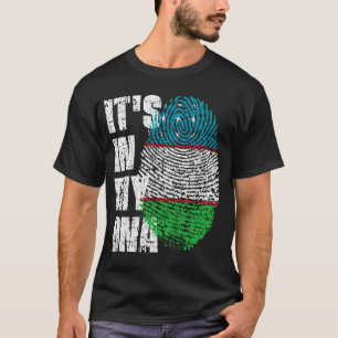Camiseta Está no meu DNA, a moça de sinalizador do Uzbequis