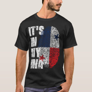 Camiseta Está no meu DNA, a moça do Panamá Flag