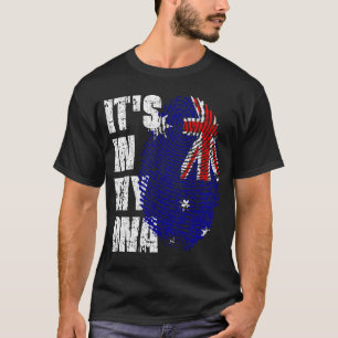 Camiseta Está no meu DNA, a New Zelândia Flag Boy, presente