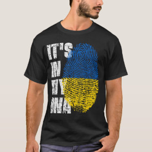 Camiseta Está no meu DNA, a Ucrânia Flag Boy Gift