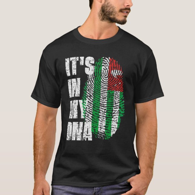 Camiseta Está no meu Dna Abkhazia Flag Abkhazian (Frente)