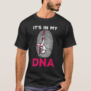 Camiseta Está no meu DNA Acrobacias Ginástica Acrobática Gi