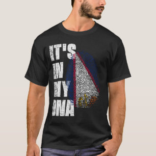 Camiseta ESTÁ NO MEU DNA American Samoa Flag