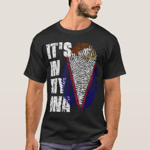 Camiseta Está no meu DNA americano Samoa Flag Boy Gift