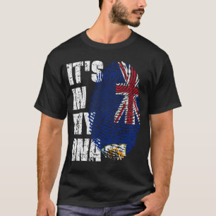 Camiseta Está no meu DNA Anguilla Flag Boy Gift
