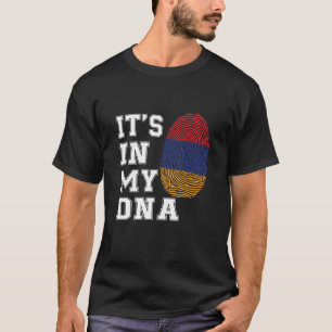 Camiseta Está no meu DNA Armênia Orgulhosa Bandeira da Armê