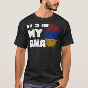 Camiseta Está no meu DNA, Armênia Sinalizador Homens Imprim