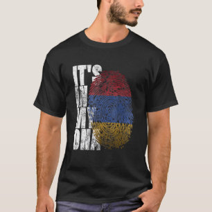 Camiseta Está no meu DNA armênio Orgulho orgulhoso Armênia 