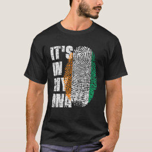 Camiseta Está no meu DNA, Bandeira da Costa do Marfim, Cos