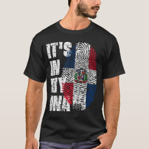 Camiseta Está no meu DNA, Bandeira da República Dominicana