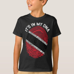 Camiseta Está No Meu Dna Bandeira De Trinidad E Togo Orgulh