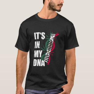 Camiseta Está No Meu DNA Bandeira Do México Raízes Mexicana