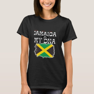 Camiseta Está no meu DNA bandeira jamaicana Jamaica Retro V